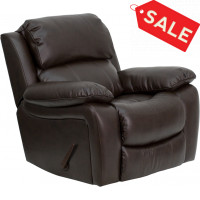 Flash Furniture Brown Leather Rocker Recliner MEN-DA3439-91-BRN-GG